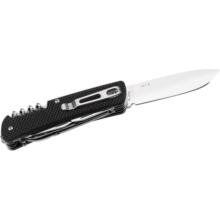 Багатофункціональний ніж Ruike Criterion L41, (8.5 см) 12C27 / G10 чорний, 22 інстр.