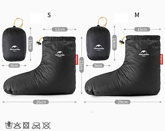 Черевики на гусячому пуху Naturehike NH18S023-T, розмір S, чорні