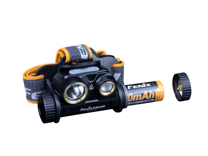 Налобний  ліхтар Fenix HM65R+ліхтар ручний Fenix E01 V2.0 у подарунок