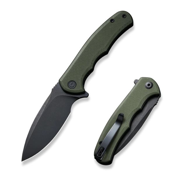 Ніж складаний кишеньковий Civivi Mini Praxis, (7.5 см) D2 / G10 зелений 