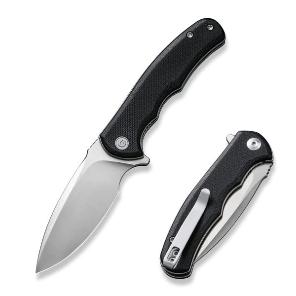 Ніж складаний кишеньковий Civivi Mini Praxis, (7.5 см) D2 / G10 чорний