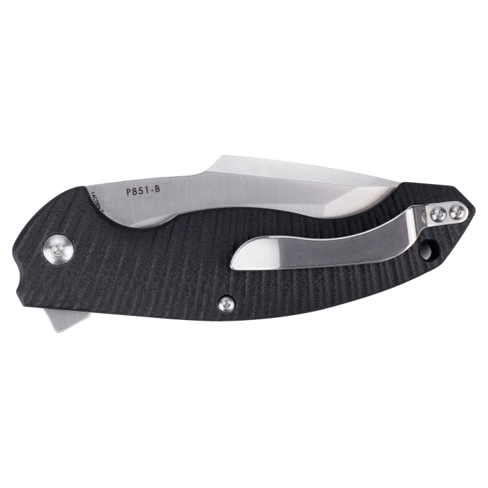 Ніж складаний туристичний Ruike P851-B, (8.9 см) 14C28N / G10 чорний