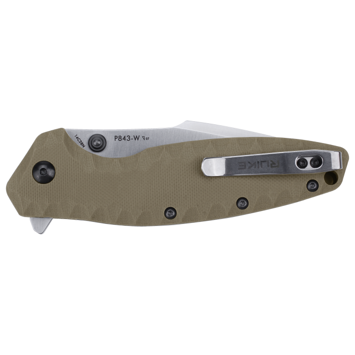Ніж складаний туристичний Ruike P843-W, (9 см) 12C27 / G10 помаранчевий 