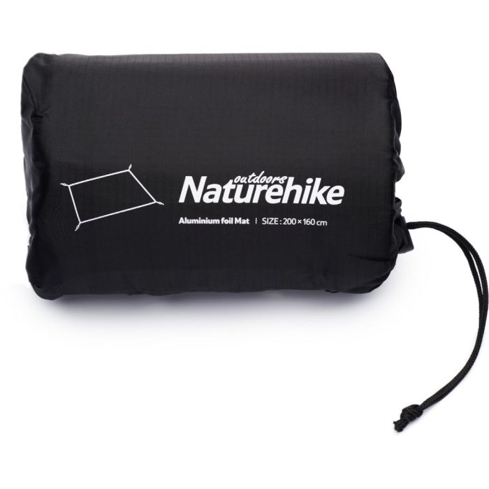 Килимок багатофункціональний кемпінговий термоізоляційний PE Naturehike NH20FCD03 з алюмінієвою плівкою, 160x200