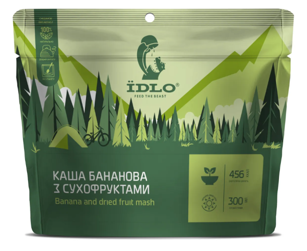 Каша бананова з сухофруктами