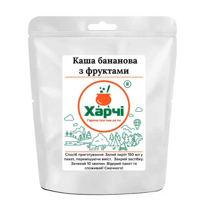 Каша бананова з фруктами