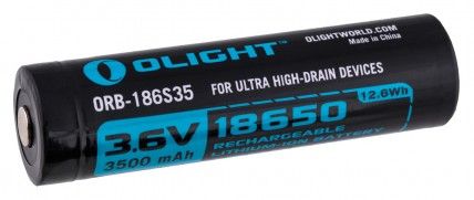 Акумулятор Olight 18650 HDС (10A) 3500mAh