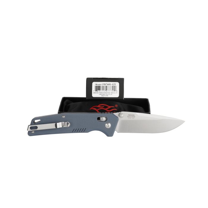Ніж складаний туристичний  Firebird FB7601 (8.7 см) 440С / G10 сірий