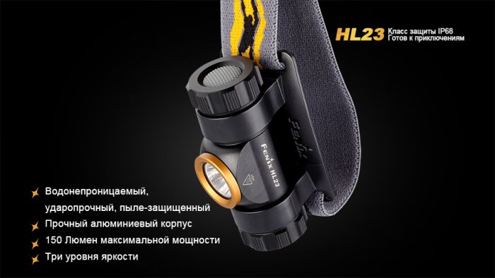 Ліхтар налобний Fenix HL23 жовтий