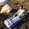 Спальник з натуральним пухом Naturehike CW400 NH18C400-D, p-р L, жовто-сірий