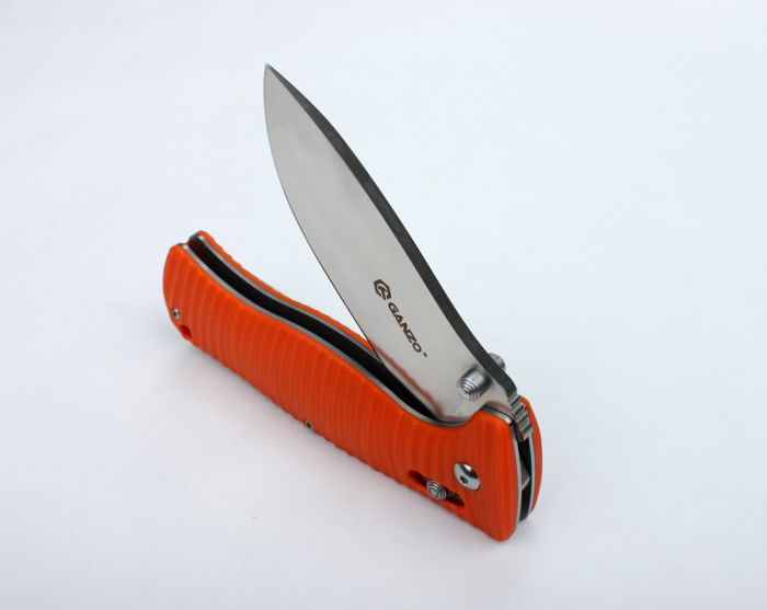 Ніж складаний туристичний Ganzo G720 (9 см) 440C / G10 помаранчевий