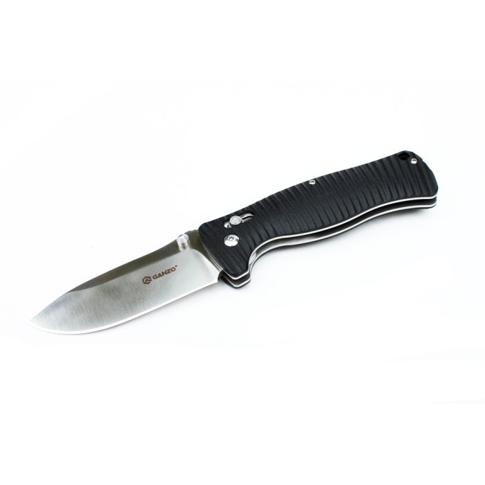 Ніж складаний туристичний Ganzo G720 (9 см) 440C / G10 чорний