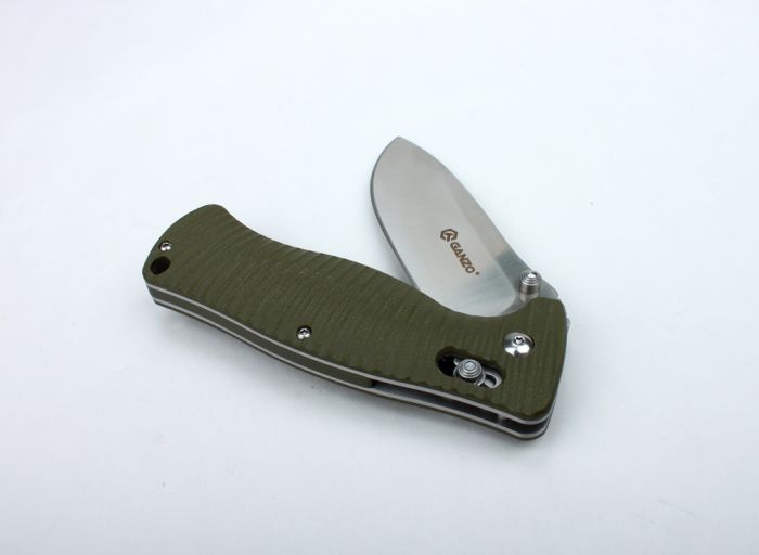 Ніж складаний туристичний Ganzo G720 (9 см) 440C / G10 помаранчевий