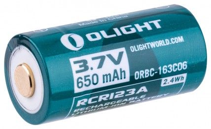 Акумулятор Olight RCR123 (16340) із зарядним портом micro-USB