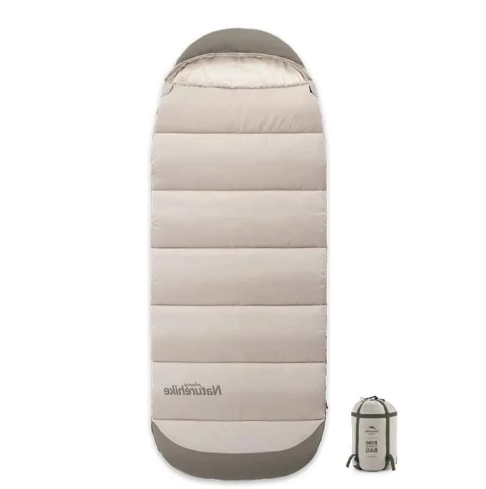 Спальний мішок з капюшоном Naturehike B400 NH21MSD11, правий, зелений