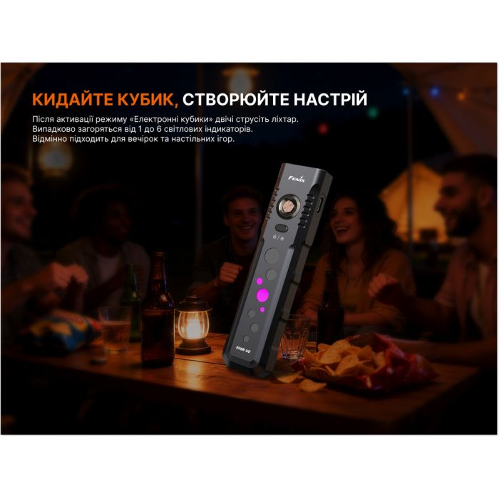 Ліхтар Fenix E08R UE, зелений