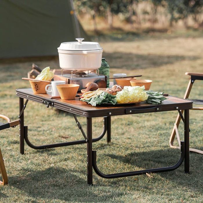 Cтіл розкладний Naturehike L MDF outdoor folding NH20JJ028 Темне дерево