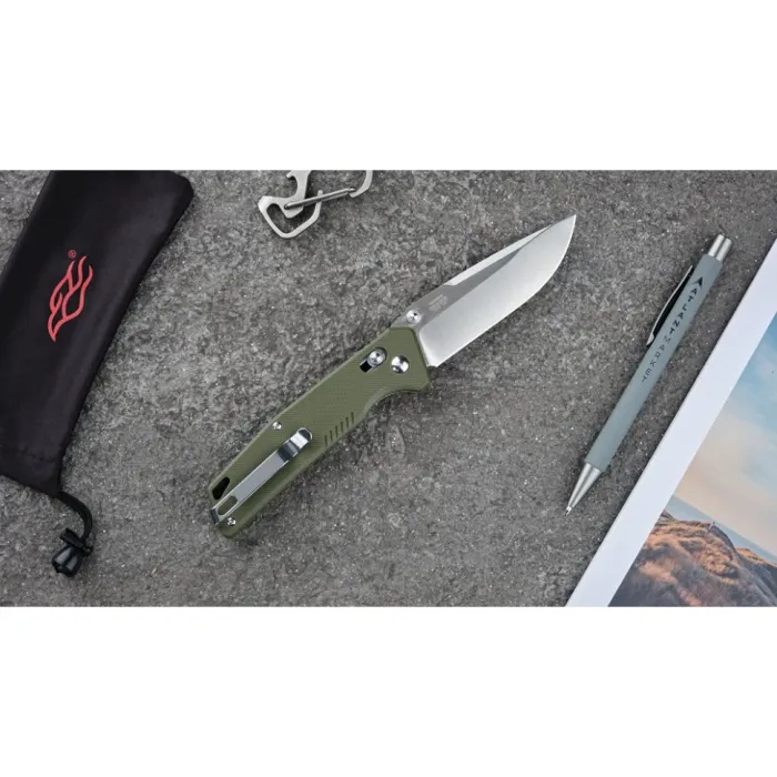Ніж складаний туристичний  Firebird FB7601 (8.7 см) 440С / G10 зелений