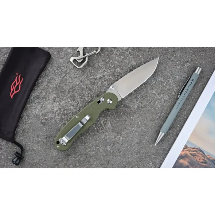 Ніж складаний туристичний Ganzo G727M (8.9 см) 440С / G10 зелений