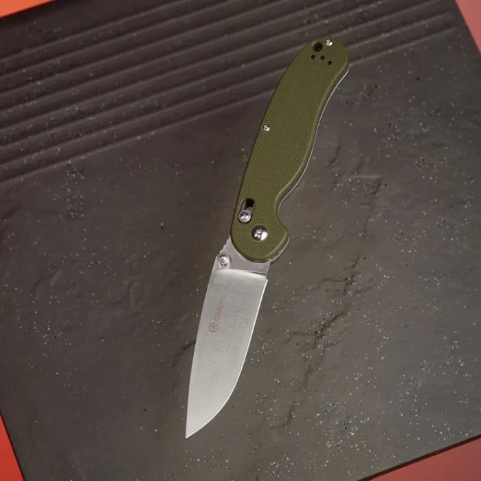 Ніж складаний туристичний Ganzo G727M (8.9 см) 440С / G10 зелений
