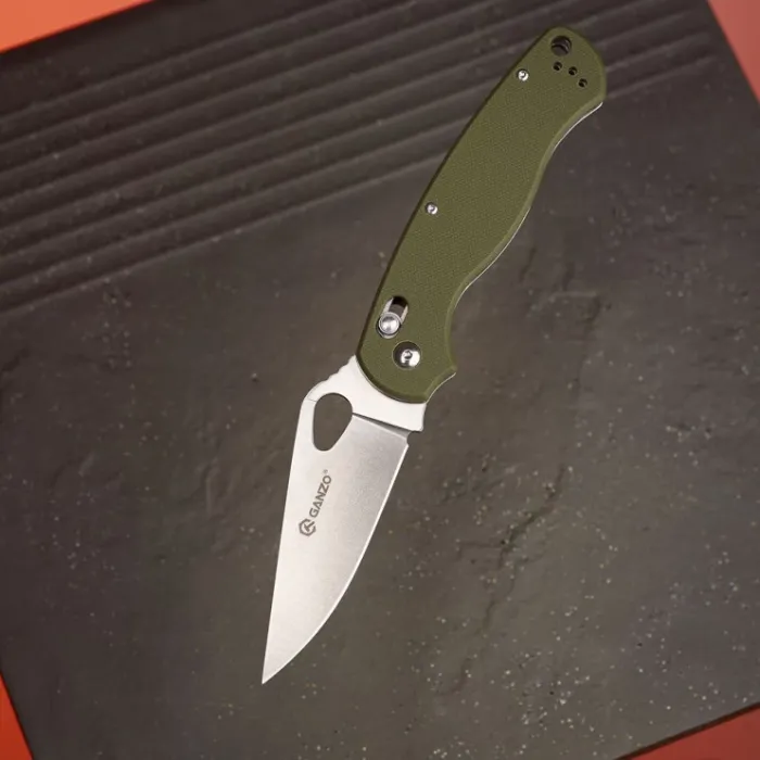 Ніж складаний туристичний Ganzo G729 (8.7 см) 440C / G10 зелений