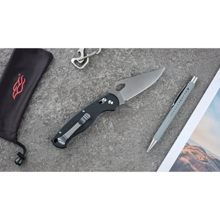 Ніж складаний туристичний Ganzo G729 (8.7 см) 440C / G10 чорний