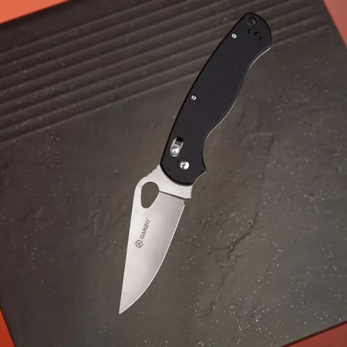 Ніж складаний туристичний Ganzo G729 (8.7 см) 440C / G10 чорний