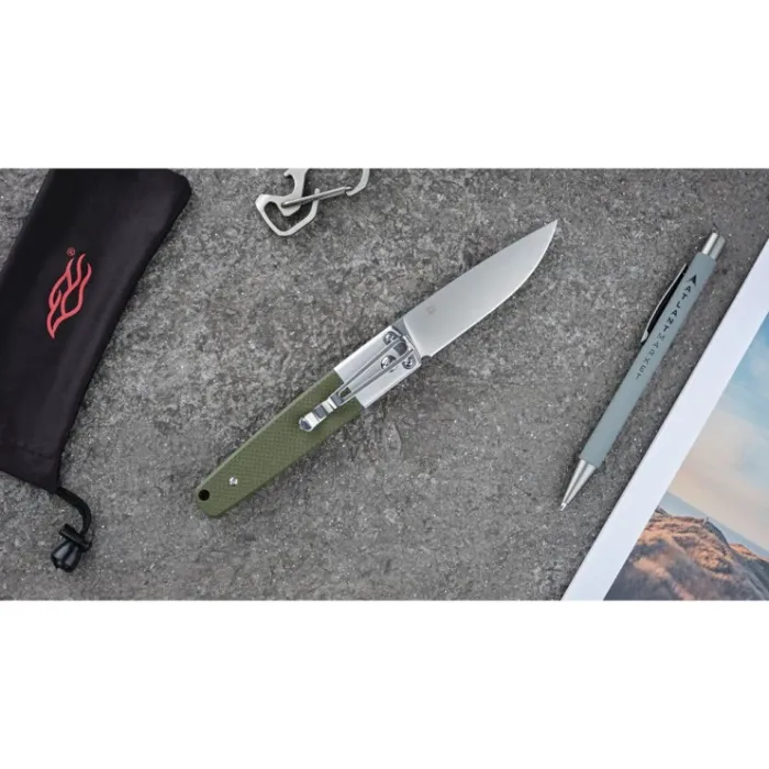 Ніж складаний туристичний Ganzo G7211 (8.5 см) 440C / G10 зелений