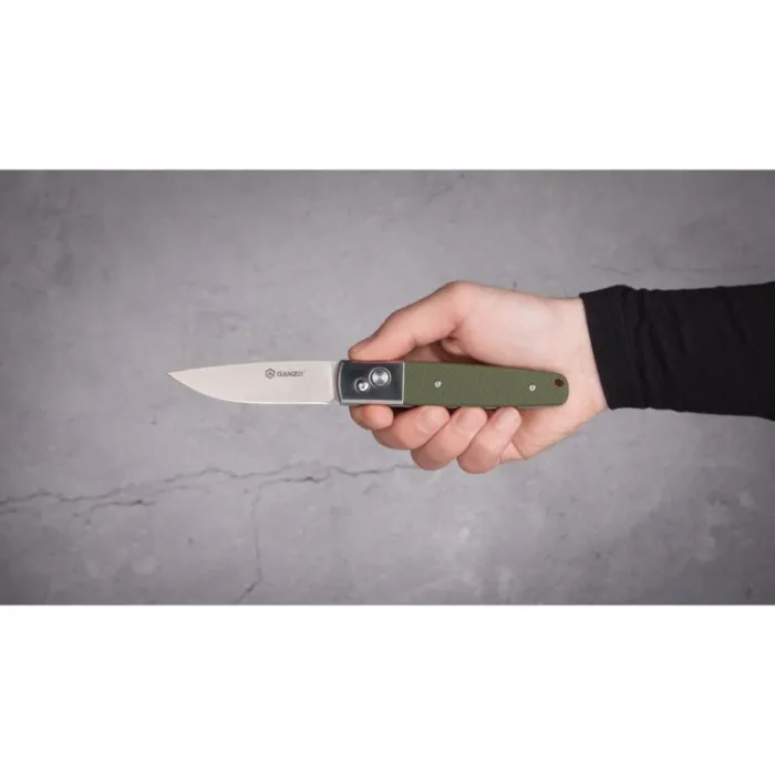 Ніж складаний туристичний Ganzo G7211 (8.5 см) 440C / G10 зелений