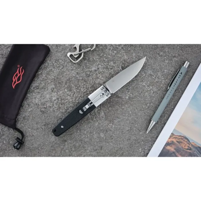 Ніж складаний туристичний Ganzo G7211 (8.5 см) 440C / G10 чорний