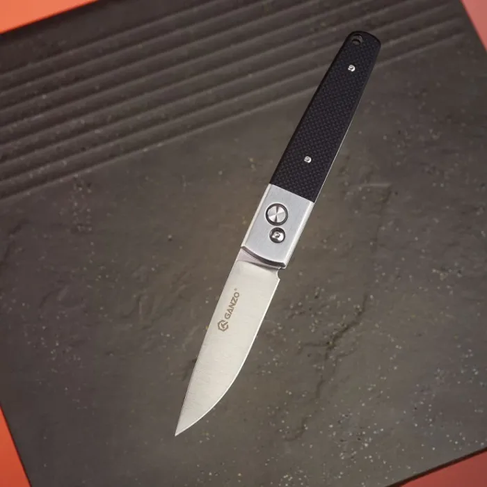 Ніж складаний туристичний Ganzo G7211 (8.5 см) 440C / G10 чорний
