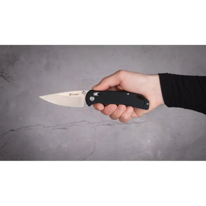 Ніж складаний туристичний Ganzo G7531 (8.9 см) 440С / G10 чорний