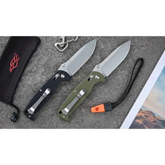 Ніж складаний туристичний Ganzo G7412 (8.9 см) 440C / G10 чорний