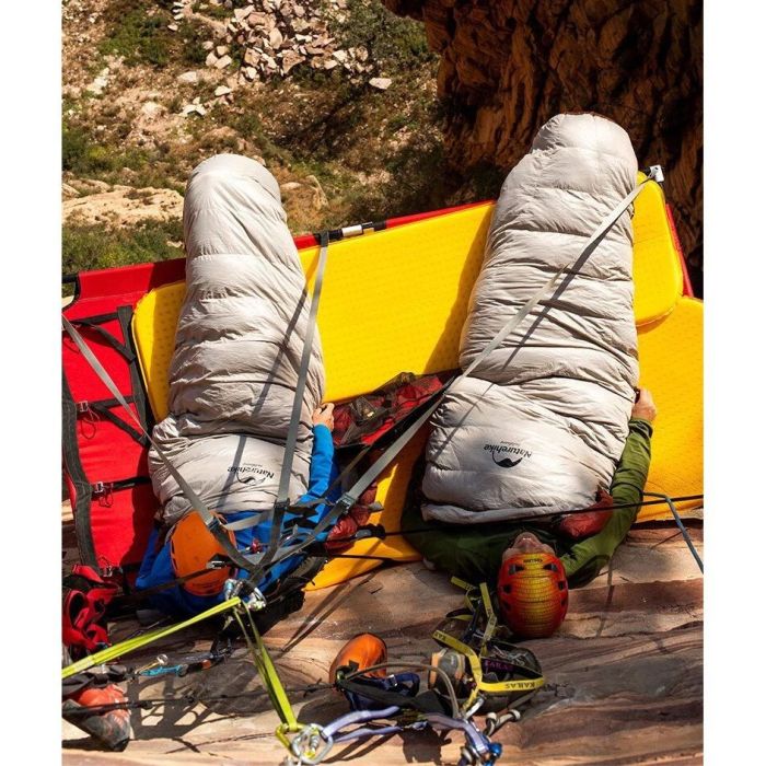Спальник з натуральним пухом Naturehike Snowbird NH20YD001, p-р M, коричневий 350 г