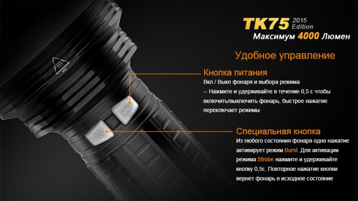 Ліхтар ручний Fenix TK75 U2 2015