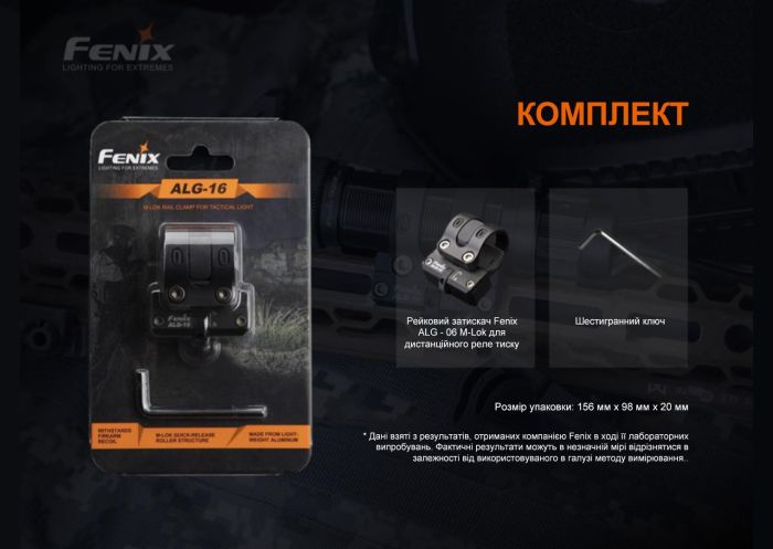 Крепление на оружие для выносной кнопки Fenix ​​ALG-06