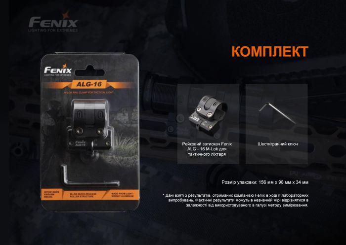 Кріплення на зброю для ліхтарів Fenix ALG-16