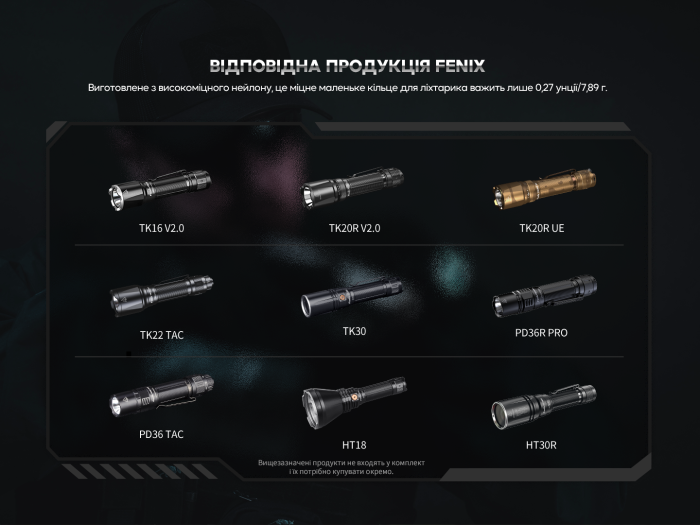 Кільце тактичне для ліхтаря Fenix ALR-01