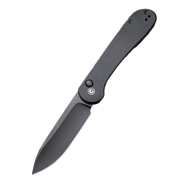 Ніж складаний туристичний Civivi Elementum Pocket, (8.9 см) 14C28N / G10 чорний 