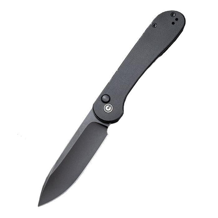 Ніж складаний туристичний Civivi Elementum Pocket, (8.9 см) 14C28N / G10 чорний 
