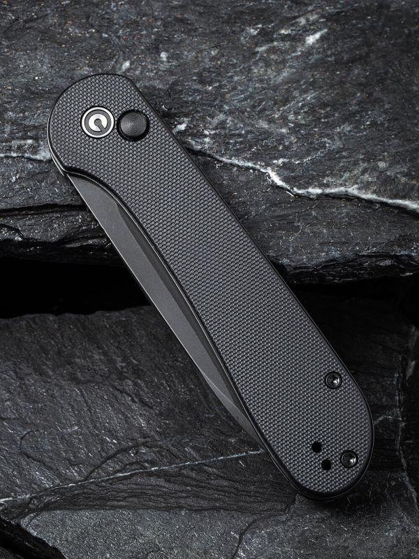 Ніж складаний туристичний Civivi Elementum Pocket, (8.9 см) 14C28N / G10 чорний 