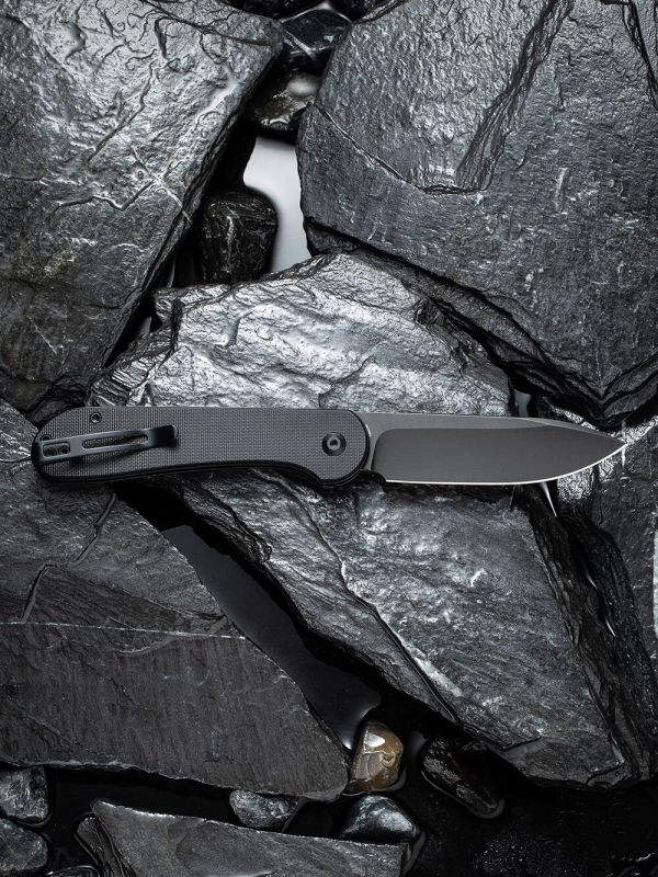 Ніж складаний туристичний Civivi Elementum Pocket, (8.9 см) 14C28N / G10 чорний 