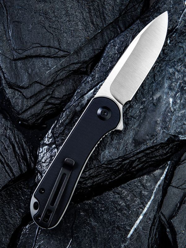 Ніж складаний кишеньковий Civivi Elementum, (7.5 см) D2 / G10 чорний
