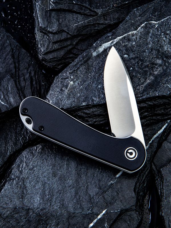 Ніж складаний кишеньковий Civivi Elementum, (7.5 см) D2 / G10 чорний