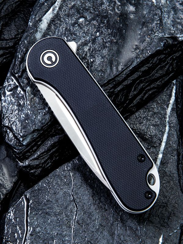 Ніж складаний кишеньковий Civivi Elementum, (7.5 см) D2 / G10 чорний