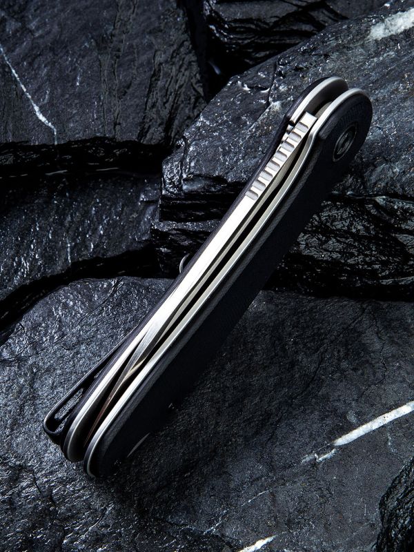 Ніж складаний кишеньковий Civivi Elementum, (7.5 см) D2 / G10 чорний