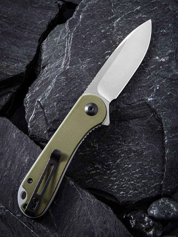 Ніж складаний кишеньковий Civivi Elementum, (7.5 см) D2 / G10 оливковий