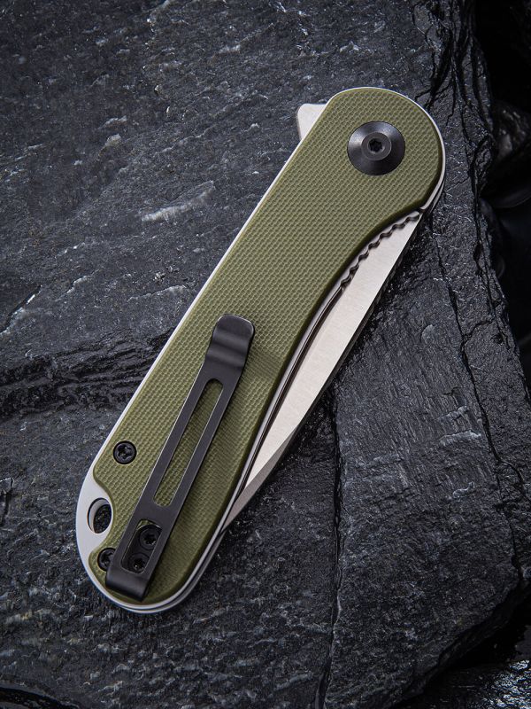 Ніж складаний кишеньковий Civivi Elementum, (7.5 см) D2 / G10 оливковий