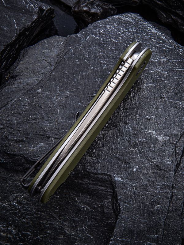 Ніж складаний кишеньковий Civivi Elementum, (7.5 см) D2 / G10 оливковий
