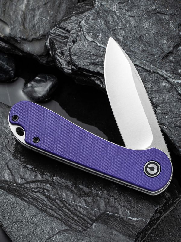 Ніж складаний кишеньковий Civivi Elementum, (7.5 см) D2 / G10 фіолетовий